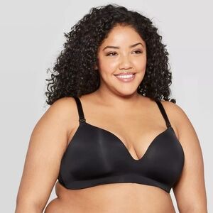 NWT Auden Size 40D Black Lightly Lined Wirefree Nursing Bra!!